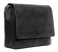 VS SID & VAIN große Laptoptasche Messenger Bag echt Leder - 15 Zoll Laptop Business-Tasche Spencer XL - Umhängetasche mit extra Laptop-Hülle - Ledertasche Herren Damen grau handgefertigt