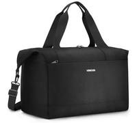 VSNOON Ryanair Handgepäck 40x30x20, 25L Faltbare Weekender Reisetasche | Wasserdichte Wizzair Handgepäck Tasche für Männer Frauen, Sporttasche Kliniktasche für Reise, Wochenende, Gym, Schwarz