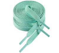 VSUDO Schnürsenkel Mint Grün 160 cm Flach - 8mm Breite Schnürsenkel für Sneaker, Sportschuhe, Kinderschuhe - Mint Green Shoe Laces, Ersatz Schuhbänder für Damen & Herren (1 Paar-Mintgrün-160cm)