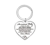 VU100 Schlüsselanhänger für Jungen Schlüsselanhänger Geschenk für Sohn Laser graviert Edelstahl Schlüsselanhänger Set Inspirierende Zitate Schlüsselanhänger Mama Geburtstag Geschenk für Sohn Junge
