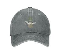VunKo Lustige Ananas Hawaii Vintage Distressed Einstellbare Washed Denim Herren Dad Trucker Hut Baseball Ball Cap für Männer, Grau, Einheitsgre