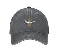 VunKo Lustige Ananas, Hawaii, Vintage-Stil, verstellbar, gewaschener Denim, für Herren, Vater, Trucker, Baseball, Kappe für Herren, dunkelgrau (Deep Heather), Einheitsgre