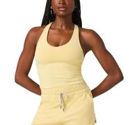 Vuori - Leichtes, Stretch-Tanktop für Wanderungen - Damen / Frauen - Halo Performance Crop Tank 2.0 W Lemon Snap Heather - Halo Gelb M