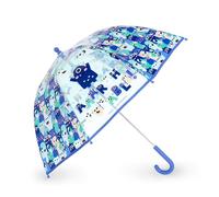 Legami Kinderregenschirm Dancin' In The Rain – Monster‑Motiv, winddicht, Namensfeld, 73×65 cm