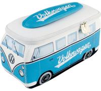 VW Collection by BRISA Kulturbeutel »VW Bulli T1«, Schriftzug/Türkis