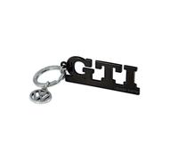 VW GTI Since 1976 - Schlüsselanhänger schwarz mit VW Logo Charm silber