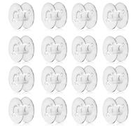 VZUHSW Kunststoffspulen Spulen, 16PcsNähmaschinen Spulen, Spulen Nähmaschine Unterfadenspulen Kunststoff für Gängige/Spule Nähmaschine, Transparente Kunststoff-Nähspule, Transparent