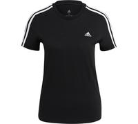 Adidas Essentials Slim 3 Stripes Kurzarm-t-shirt S Black / White