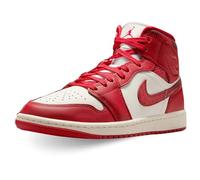W AIR JORDAN 1 MID SE "SAIL/VARSITY RED-TEAM RED"