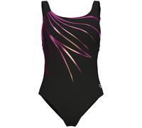 Arena Lili Squared Back Damen Badeanzug, schwarz 50