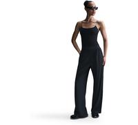 W NK 24.7 DF HR WD LEG PANT BLACK/DK SMOKE GREY XS