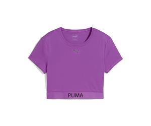 W PUMA STRONG TEE - SHORT WILD BERRY L WILD BERRY