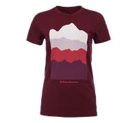 W Ss Vista Tee - Black Diamond Bordeaux Extra Small