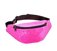 W WIDMANN MILANO Party Fashion - Gürteltasche mit Pailletten, Bauchtasche, Accessoire für Faschingskostüme (Packung mit 2)