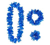 W WIDMANN MILANO Party Fashion - Hawaii Schmuck-Set 3-teilig, Blumenketten, Kostüm Accessoire für Karneval & Hula Party