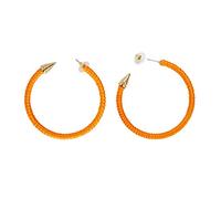 W WIDMANN MILANO Party Fashion - Neon Creolen Ohrringe mit Spikes, Statement Schmuck für Festival, Karneval, 80er Jahre Mottoparty