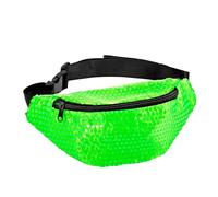 W WIDMANN MILANO Party Fashion - Pailletten Gürteltasche | Glitzernde Bauchtasche für Karneval, Festival, Mottoparty, Disco und Streetwear-Outfits