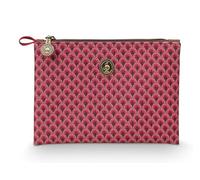 [W0724] Cosmetic Flat Pouch Small Kyoto Festival/Suki Dark Pink 19.5