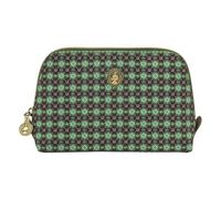 [W1025] Coby Cosmetic Bag Triangle Small Clover Green 19/15x12x6cm