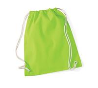 W110 = W/Mill Cotton Turnbeutel, Farbe: Limettengrün, Gr. O/S
