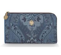 [W2404] Cosmetic Zipper Pouch Kyoto Festival Denim Blue 21x12.5cm