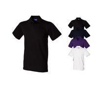 W305 Henbury Stretch-Piqué-Poloshirt für Herren Black XXL