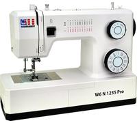 W6 Nähmaschine N 1235 Pro mit 24 Programmen | Freiarm | automatischer Einfädler | obenliegende Spule | Umlaufgreifer | Knopflochautomatik | Jeans nähen | 100 Watt Servo Motor
