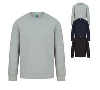 HENBURY UNISEX SUSTAINABLE SWEATSHIRT S BLACK