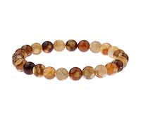 WAAHG 1 Stück Bunte natürliche Turmalin-Stein-Armbänder für Frauen-Charme-Ausdehnungs-rundes Korn-Armband-11