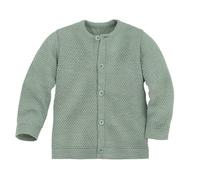 WABENSTRICK-Jacke Kinder Sommer-Jacket | 100% Bio-Merinowolle | Frühjahr Sommer Herbst | Knopfleiste | Baby Kleinkind Kind Unisex | Made in Germany | GOTS IVN Zertifiziert | Jade Gr. 98-104