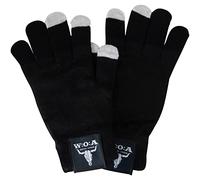 WACKEN Open Air Handschuhe Strickhandschuhe Fingerhandschuhe Winterhandschuhe Logo Smartphone Touchscreen schwarz