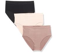 Wacoal Damen B, Glatt, 3er-Pack Slip, Rose Dust, Deep Taupe, Schwarz, S