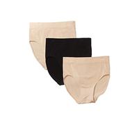 Wacoal Damen B Smooth, 3er-Pack Slip, Sand, Sand, Schwarz, XX-Large