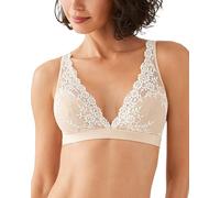 Wacoal Damen Embrace Bügelloser Wandelbarer Spitzen BH, Undurchsichtige, Natürliches Hellbraun/Elfenbein, 90