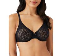 Wacoal Damen Halo Bügel Spitze, Ungefüttert, Wandelbar BH, Undurchsichtige, Schwarz, 90E