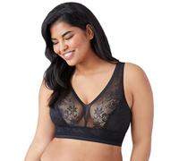 Wacoal Damen Net Effect Bralette BH, Undurchsichtige, Schwarz, 80
