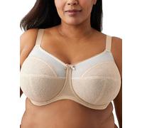 Wacoal Damen Retro Chic Unlined Mesh Full Coverage Underwire Bra, 855186 BH mit voller Abdeckung, Toast, 95L