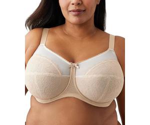 Wacoal Damen Retro Chic Vollfigur-bügel 855186 BH mit voller Abdeckung, Durchsichtig, Toast, 85DD