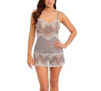 Wacoal Embrace Spitzen-Chemise, Rauch/Kristall-Rosa, Grau, Größe M - 12, Rauch/Kristallrosa