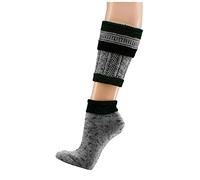 Wadenwärmer Trachtenstrümpfe Trachtensocken Trachten Grau/Grün Loferl