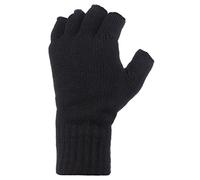 Wärme Holders Herren 1 Paar 2.3 Tog Heatweaver Yarn Fingerlose Handschuhe Einheitsgröße Schwarz