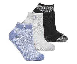 Wärmehalter - 3-Paar-Multipack Damen-Slipper-Socken mit Grippern - Pisa 1 EU 37 - 42