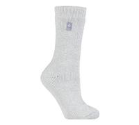 HEAT HOLDERS - Damen Extra Warm Innen Flauschig Thermosocken für Geschenk | Socken für Winter (DE/NL/SE/PL, Numerisch, 37, 42, Regular, Regular, Silber-grau)