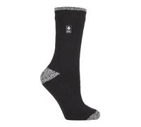 Wärmehalter - Damen Thermosocken für den Winter | Outdoor & Indoor Socken | Kuschelig & Flauschig | Geschenke für Frauen - Schwarz / Weiß H&T (Prag) EU 37 - 42