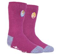 Wärmehalter - Kinder-Charakter rutschfeste 2.3 TOG Winter warme thermische Pantoffel Socken mit Greifern - Disney Princess EU 31,5 - 36
