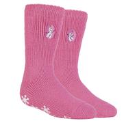 Wärmehalter - Kindercharakter rutschfeste 2.3 TOG Winter warme thermische Hausschuhsocken mit Greifern - Frozen Olaf EU 27 - EU 29