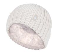 Wärmehalter - Wintermützen- und Handschuhset für Mädchen aus geripptem Material 7-10A / 122-140cm