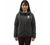 Wärmende sheepworld Damen Teddyfleece-Jacke mit gesticktem Motiv Kuschel-Jacke mit Stehkragen Sweat-Jacke 9865337 Grau S