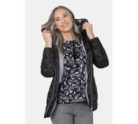 Wärmende Steppjacke mit dezentem Schimmer schwarz 42