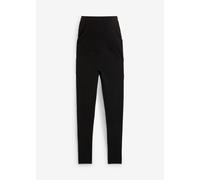 Umstandsleggings BONPRIX "Wärmende Umstandsthermoleggings, Slim Fit", Damen, Gr. 48/50 (XL), N-Gr, schwarz, Obermaterial: 92% Polyester, 8% Elasthan, skinny fit, Hosen, aus Jersey-Funktionsmaterial, m